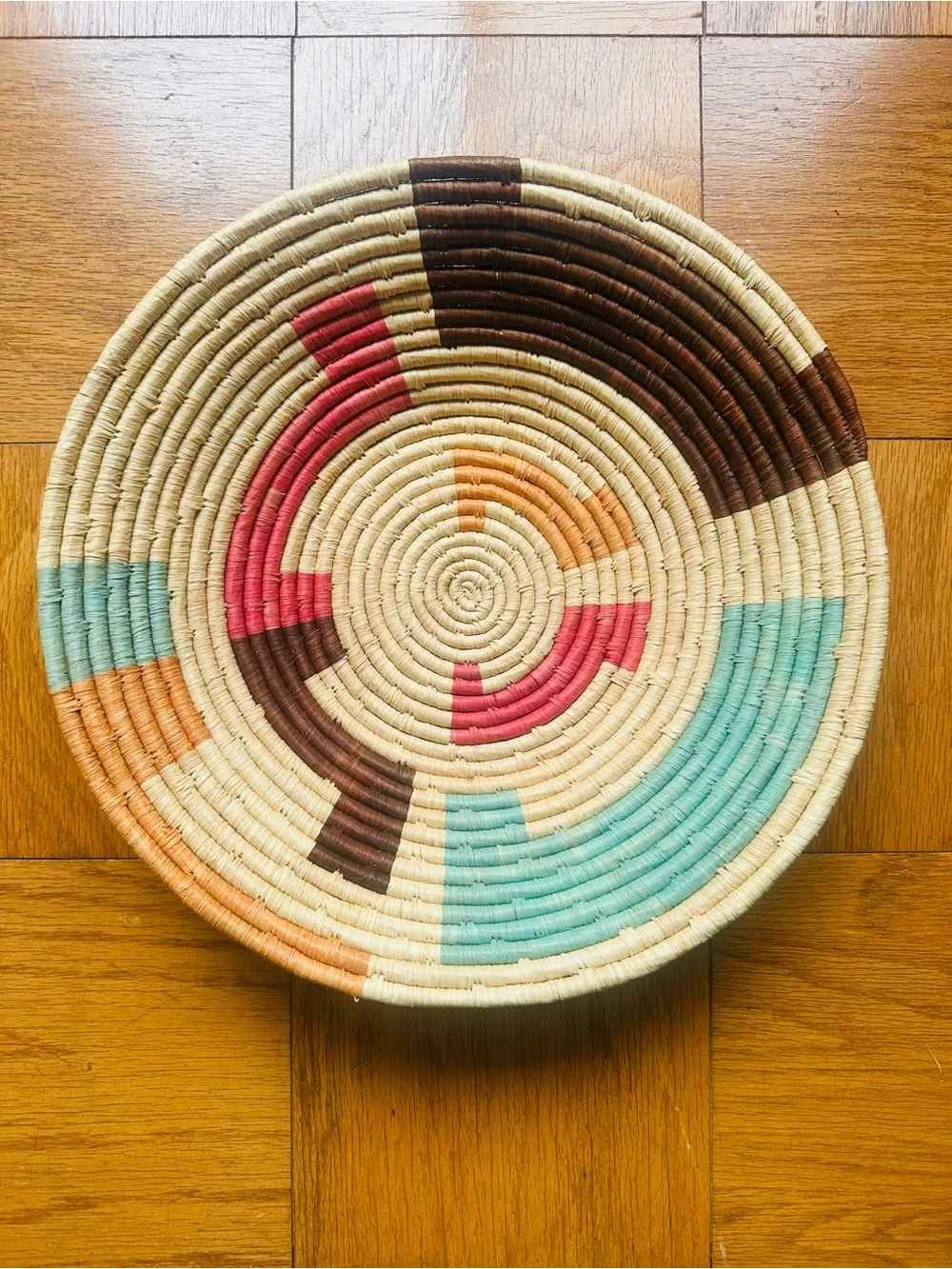 Handwoven Kazi Decorative Bowl — 16” x 3”